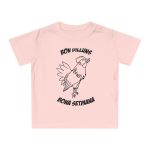 Camiseta de bebe - Rosa empolvado - Camiseta «Bon dilluns, bona setmana»