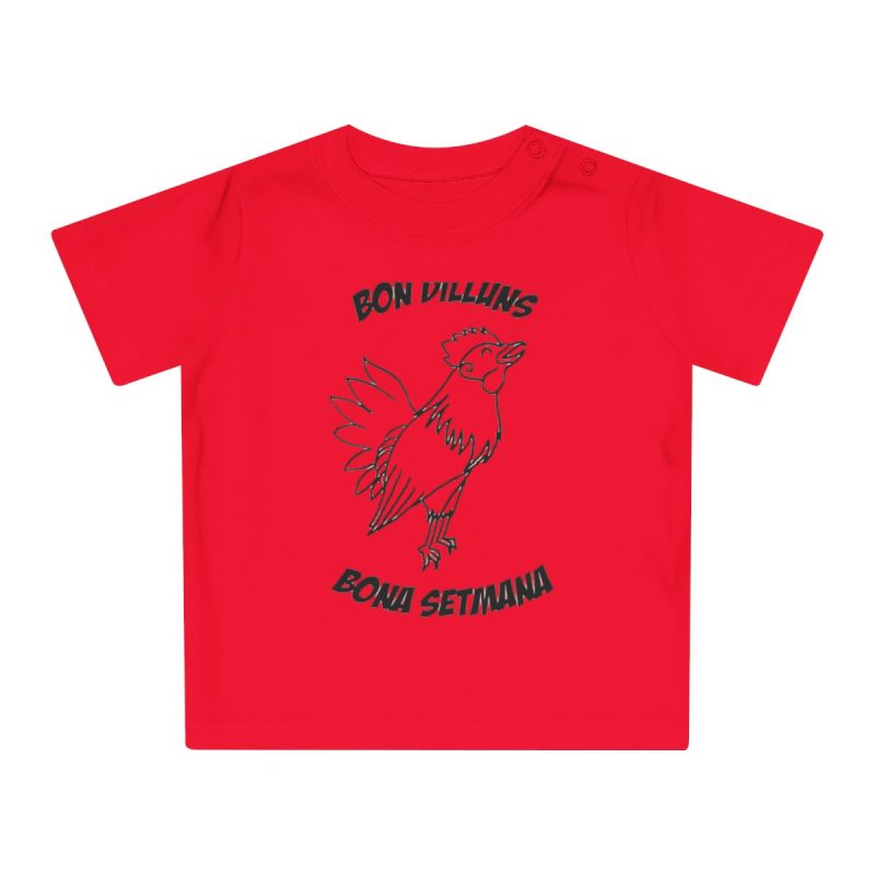 Camiseta de bebe - Rojo - Camiseta «Bon dilluns, bona setmana»