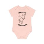 Body bebe manga corta organico - Rosa empolvado - Camiseta «Bon dilluns, bona setmana» Body bebe manga corta organico - Rosa empolvado - Camiseta «Bon dilluns, bona setmana»