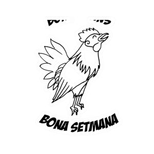 Pegatinas de vinilo troqueladas - Camiseta «Bon dilluns, bona setmana»