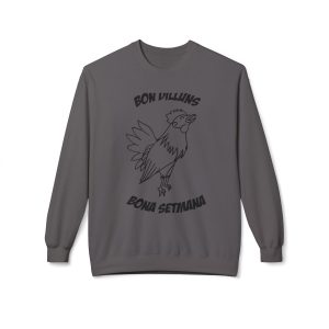 Sudadera Softstyle cuello redondo - Gris marengo - Camiseta «Bon dilluns, bona setmana»