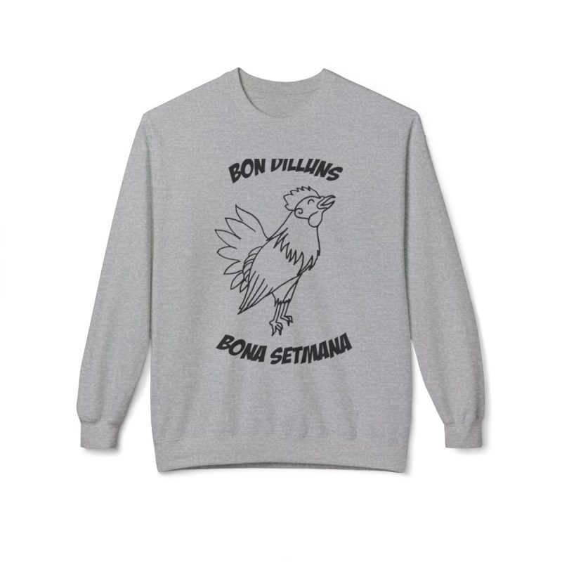 Sudadera Softstyle cuello redondo - Gris deportivo - Camiseta «Bon dilluns, bona setmana»