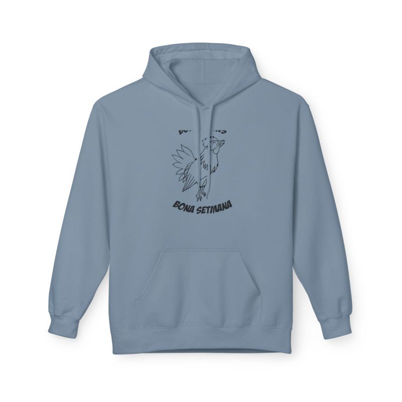 Sudadera Softstyle con capucha - Azul piedra - Camiseta «Bon dilluns, bona setmana»