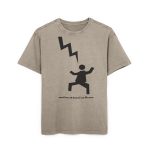 Camiseta oversize lavado acido - Caqui oscuro - Mal no et toqui un llamp Camiseta oversize lavado acido - Caqui oscuro - Mal no et toqui un llamp