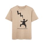 Camiseta oversize lavado acido - Beis - Mal no et toqui un llamp Camiseta oversize lavado acido - Beis - Mal no et toqui un llamp