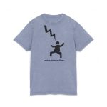 Camiseta lavado acido cuello redondo - Azul vintage - Mal no et toqui un llamp
