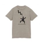 Camiseta lavado acido cuello redondo - Caqui oscuro - Mal no et toqui un llamp