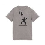 Camiseta lavado acido cuello redondo - Gris asfalto - Mal no et toqui un llamp