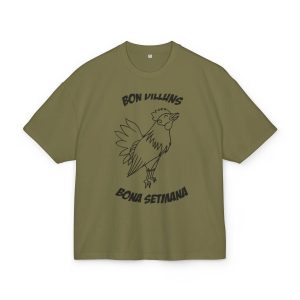 Camiseta box ultra gruesa - Verde oliva - Camiseta «Bon dilluns, bona setmana»
