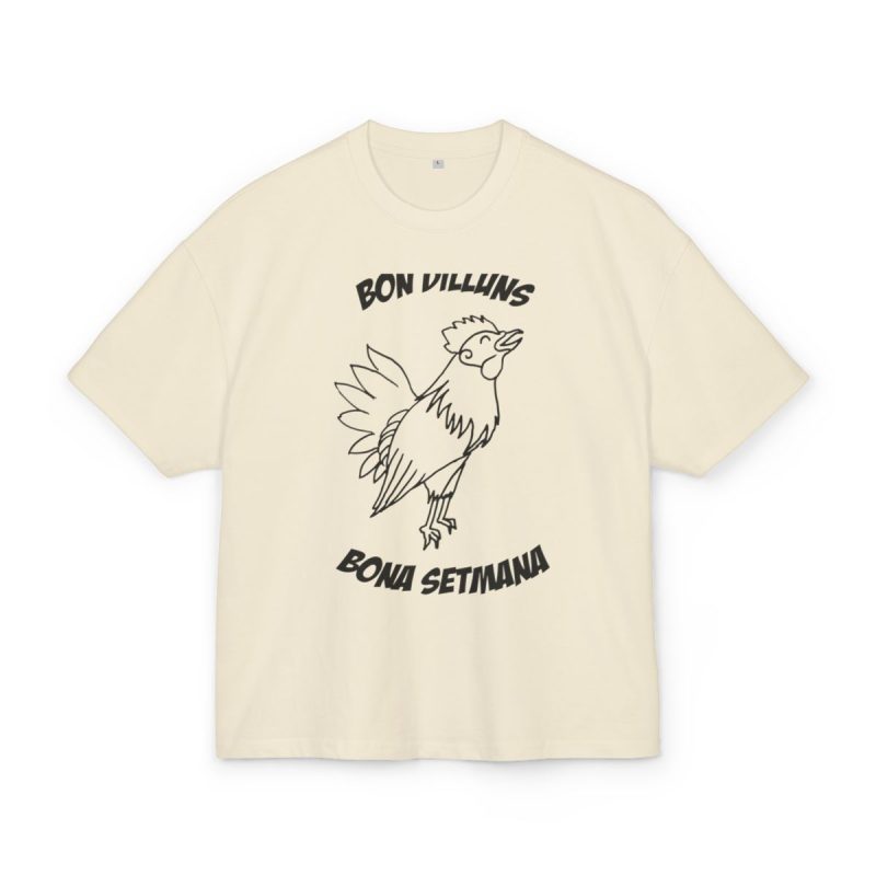 Camiseta box ultra gruesa - Arena - Camiseta «Bon dilluns, bona setmana»