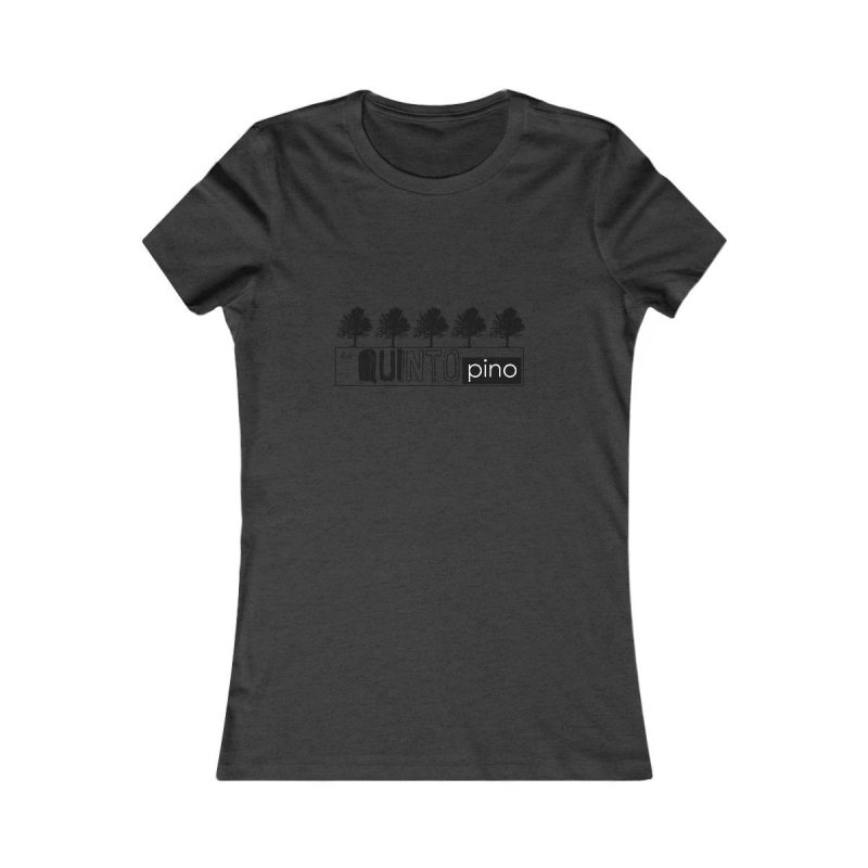 Camiseta mujer Favorite - Gris antracita jaspeado - Camiseta «Es quinto pino»