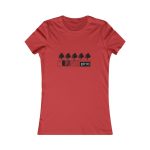 Camiseta mujer Favorite - Rojo - Camiseta «Es quinto pino» Camiseta mujer Favorite - Rojo - Camiseta «Es quinto pino»