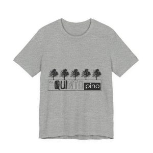 Camiseta jersey manga corta - Gris jaspeado - Camiseta «Es quinto pino»