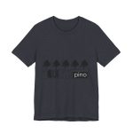 Camiseta jersey manga corta - Azul marino jaspeado - Camiseta «Es quinto pino»