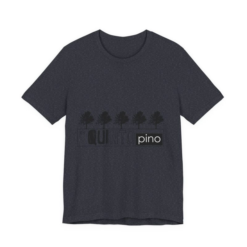 Camiseta jersey manga corta - Azul marino jaspeado - Camiseta «Es quinto pino»