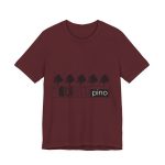 Camiseta jersey manga corta - Granate - Camiseta «Es quinto pino»