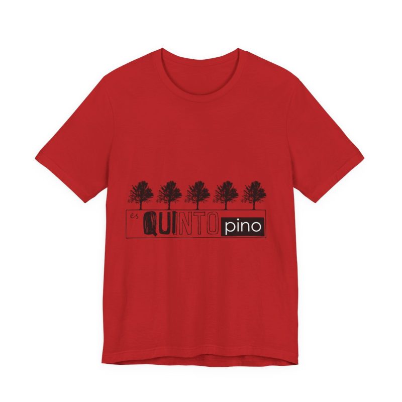 Camiseta jersey manga corta - Rojo - Camiseta «Es quinto pino»