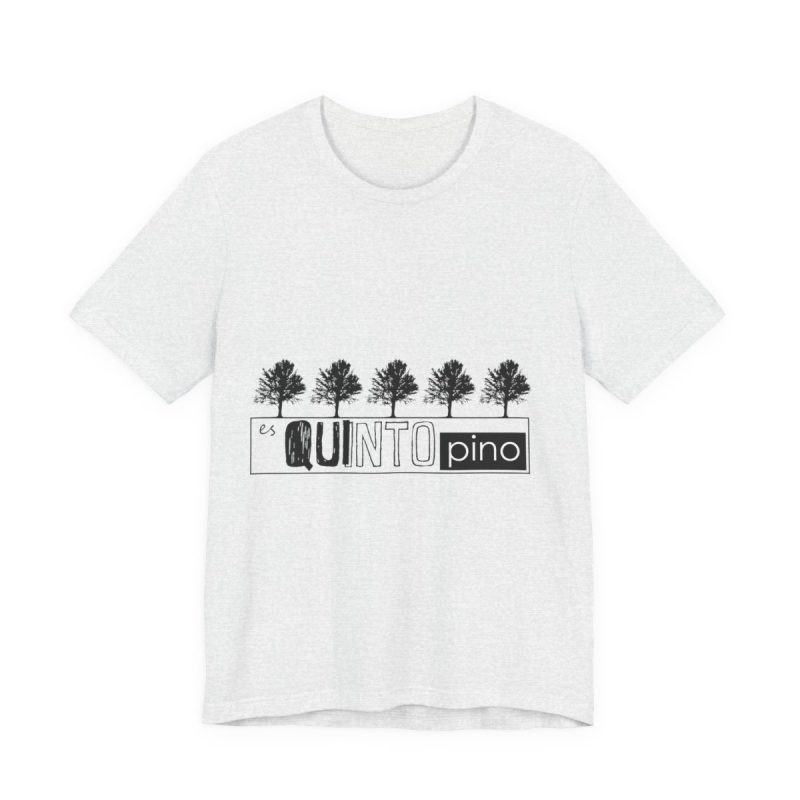 Camiseta jersey manga corta - Gris ceniza - Camiseta «Es quinto pino»