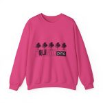Sudadera cuello redondo - Fucsia intenso - Camiseta «Es quinto pino» Sudadera cuello redondo - Fucsia intenso - Camiseta «Es quinto pino»