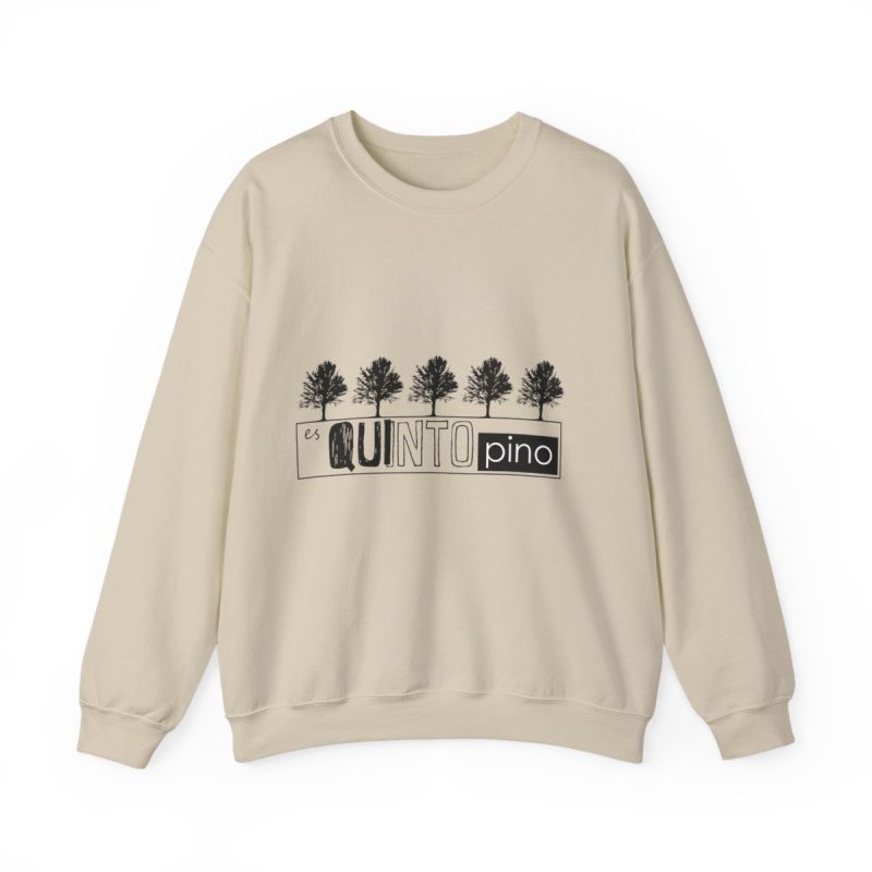 Sudadera cuello redondo - Arena - Camiseta «Es quinto pino»