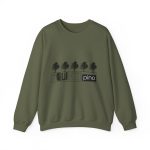 Sudadera cuello redondo - Verde militar - Camiseta «Es quinto pino» Sudadera cuello redondo - Verde militar - Camiseta «Es quinto pino»