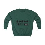 Sudadera infantil - Verde botella - Camiseta «Es quinto pino»