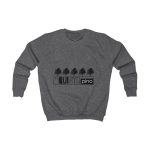 Sudadera infantil - Gris marengo - Camiseta «Es quinto pino»