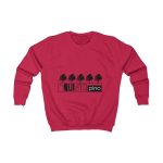 Sudadera infantil - Rojo fuego - Camiseta «Es quinto pino»