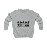 Sudadera infantil - Gris jaspeado claro - Camiseta «Es quinto pino»