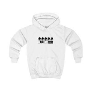 Sudadera con capucha infantil - Blanco artico - Camiseta «Es quinto pino»