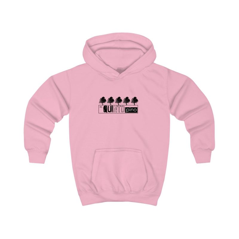 Sudadera con capucha infantil - Rosa bebe - Camiseta «Es quinto pino»
