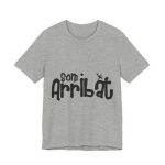 Camiseta jersey manga corta - Gris jaspeado - Camiseta unisex «Som Arribat»