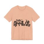 Camiseta jersey manga corta - Melocoton jaspeado - Camiseta unisex «Som Arribat»