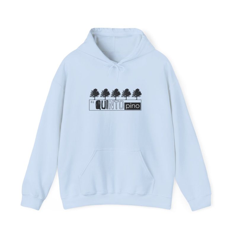 Sudadera con capucha - Azul claro - Camiseta «Es quinto pino»
