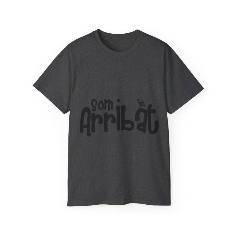 Camiseta ultra algodon - Gris oscuro jaspeado - Camiseta unisex «Som Arribat»