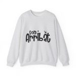 Sudadera cuello redondo - Gris ceniza - Camiseta unisex «Som Arribat»