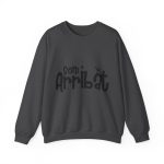 Sudadera cuello redondo - Gris oscuro jaspeado - Camiseta unisex «Som Arribat»