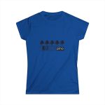Camiseta mujer Softstyle - Azul royal - Camiseta «Es quinto pino» Camiseta mujer Softstyle - Azul royal - Camiseta «Es quinto pino»
