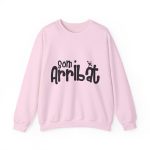 Sudadera cuello redondo - Rosa claro - Camiseta unisex «Som Arribat»