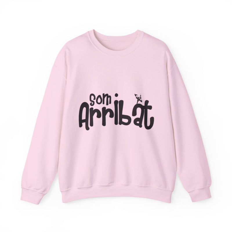 Sudadera cuello redondo - Rosa claro - Camiseta unisex «Som Arribat»