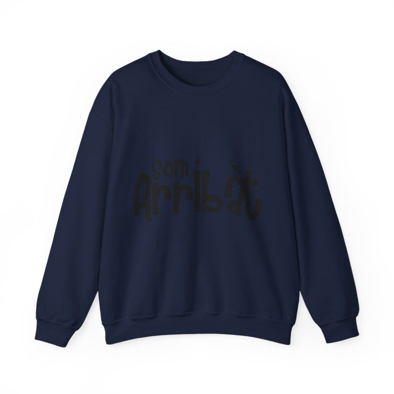Sudadera cuello redondo - Azul marino - Camiseta unisex «Som Arribat»