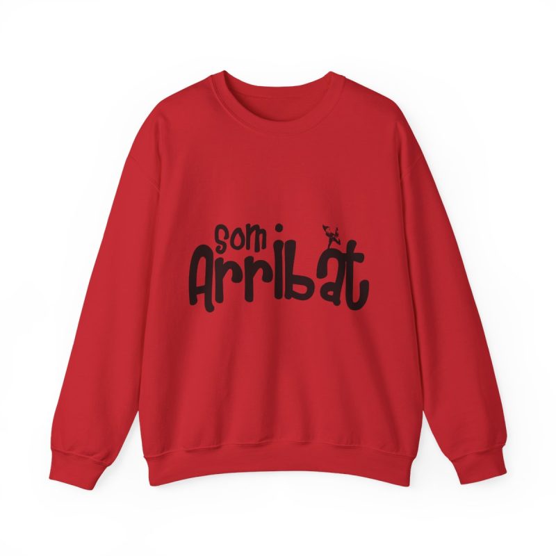 Sudadera cuello redondo - Rojo - Camiseta unisex «Som Arribat»