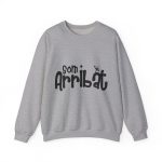 Sudadera cuello redondo - Gris deportivo - Camiseta unisex «Som Arribat»