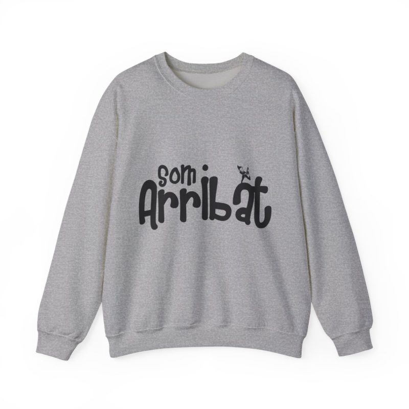 Sudadera cuello redondo - Gris deportivo - Camiseta unisex «Som Arribat»