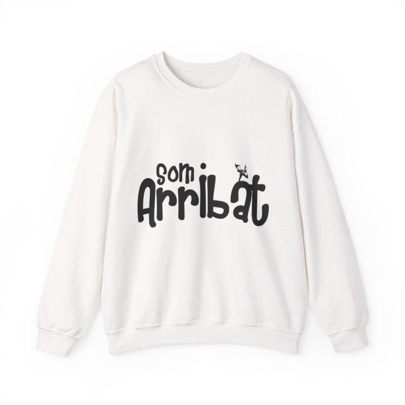 Sudadera cuello redondo - Blanco - Camiseta unisex «Som Arribat»