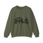 Sudadera cuello redondo - Verde militar - Camiseta unisex «Som Arribat»