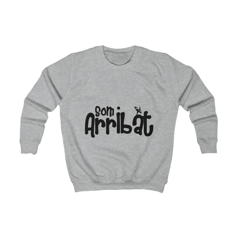 Sudadera infantil - Gris jaspeado claro - Camiseta unisex «Som Arribat»