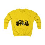 Sudadera infantil - Amarillo sol - Camiseta unisex «Som Arribat»