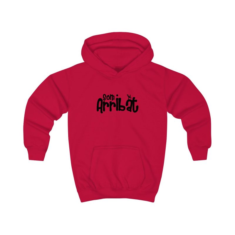 Sudadera con capucha infantil - Rojo fuego - Camiseta unisex «Som Arribat»