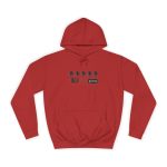 Sudadera universitaria - Rojo fuego - Camiseta «Es quinto pino»